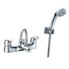 Sagittarius Prestige Twin Lever Bath Shower Mixer With Hose Handset And Wall Bracket 1 Sagittarius Prestige Twin Lever Bath Shower Mixer With Hose Handset And Wall Bracket -Vado Sale Store sagittarius prestige twin lever bath shower mixer cutout