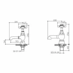 Sagittarius Hermes Bath Taps -Vado Sale Store sagittarius technical specifications her102