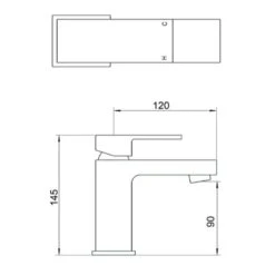 Sagittarius Blade Monobloc Basin Mixer With Clicker Waste -Vado Sale Store sagittarius bl 106 c tech