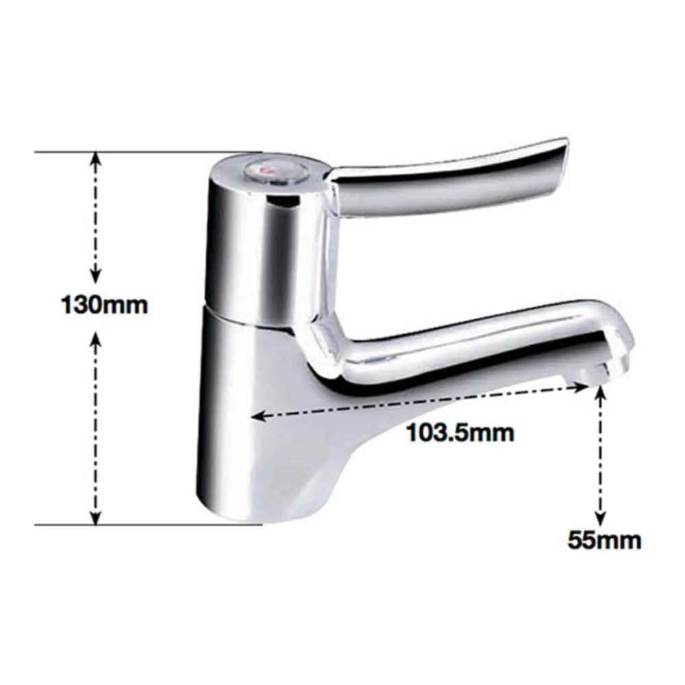 Sagittarius Contract Lever Sequential Control Basin Mixer 4 Sagittarius Contract Lever Sequential Control Basin Mixer - Image 2
