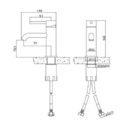 Sagittarius Ergo Monobloc Basin Mixer With Clicker Waste -Vado Sale Store sagittarius el 106 c tech