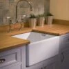Shaws Classic Belfast Ceramic Single Bowl Kitchen Sink - 595 X 460mm -Vado Sale Store shaws be600 2