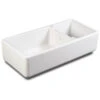 Shaws Original Edgworth Offset 1.5 Bowl White Ceramic Butler Kitchen Sink - 997 X 470mm -Vado Sale Store shaws original edgworth 997mm sink cutout