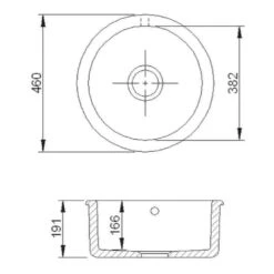 Shaws Classic Round Ceramic Single Bowl Kitchen Sink - 460mm -Vado Sale Store shaws scro460 tech