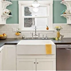 Shaws Contemporary Shaker Single Bowl White Ceramic Belfast Kitchen Sink - 762mm X 457mm -Vado Sale Store shaws scsh 108 wh hero