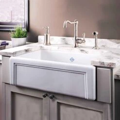 Shaws Original Entwistle Ceramic Single Bowl Butler Kitchen Sink - 760mm X 460mm -Vado Sale Store shaws soen 800 wh hero