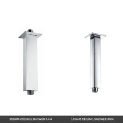 Flynn Concealed Shower Valve & Fixed Shower Head - 360mm Arm -Vado Sale Store shower arm ceiling options 1