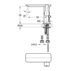Flova Spring Mono Basin Mixer With Clicker Waste -Vado Sale Store srbas flova spring mono basin mixers techimage