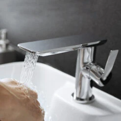 Flova Spring Mono Basin Mixer With Clicker Waste -Vado Sale Store srbas flova spring mono basin mixers lifestyle