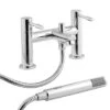 Nuie Series 2 Deck Mounted Bath Mixer Tap With Shower Kit 1 Nuie Series 2 Deck Mounted Bath Mixer Tap With Shower Kit -Vado Sale Store stik bath shower mixer