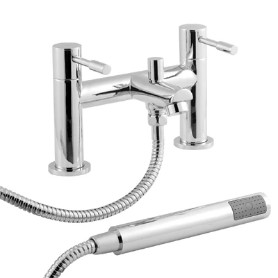 Nuie Series 2 Deck Mounted Bath Mixer Tap With Shower Kit 3 Nuie Series 2 Deck Mounted Bath Mixer Tap With Shower Kit