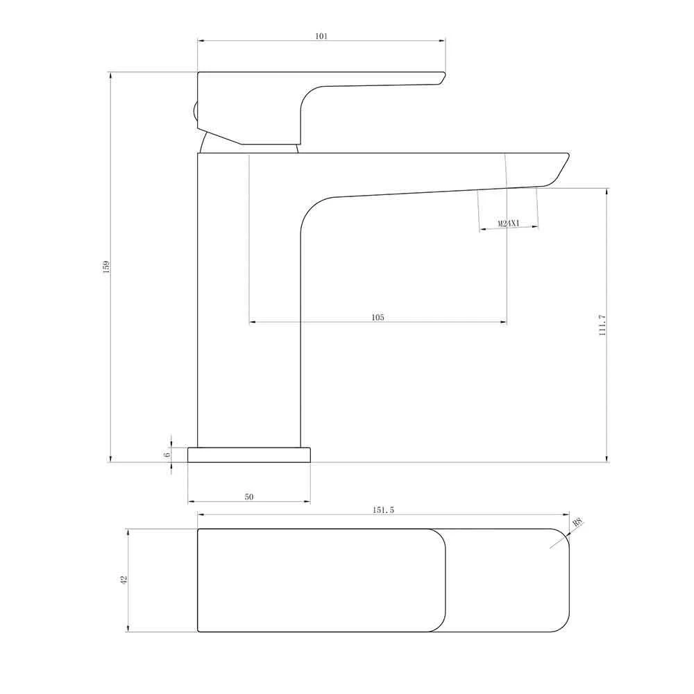 Harbour Status Chrome Basin Mixer Tap With Free Waste 5 Harbour Status Chrome Basin Mixer Tap With Free Waste - Image 3