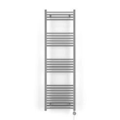 Terma Leo Chrome Electric Heated Towel Rail With ONE D Heating Element - 1600 X 500mm -Vado Sale Store terma leo electric heated towel rail meg element 1600x500mm cutout 1