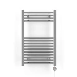 Terma Leo Chrome Electric Heated Towel Rail With ONE D Heating Element - 1600 X 500mm -Vado Sale Store terma leo electric heated towel rail meg element 800x500mm cutout 1