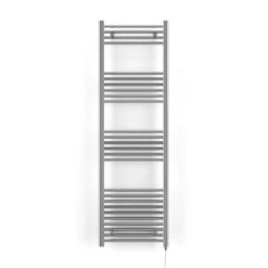 Terma Leo Chrome Electric Heated Towel Rail With ONE D Heating Element - 1600 X 500mm -Vado Sale Store terma leo electric heated towel rail sim element 1600x500mm cutout 1