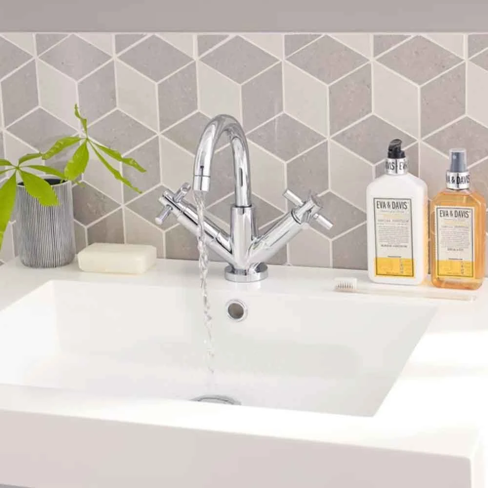 Hudson Reed Tec Crosshead Mono Basin Mixer With Clicker Waste 4 Hudson Reed Tec Crosshead Mono Basin Mixer With Clicker Waste - Image 2