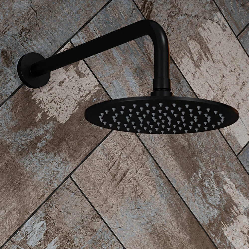 The Tap Factory Vibrance Vanto Black WRAS Approved Concealed Thermostatic Shower Valve With Fixed Shower Head And Shower Handset 4 The Tap Factory Vibrance Vanto Black WRAS Approved Concealed Thermostatic Shower Valve With Fixed Shower Head And Shower Handset - Image 2