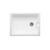 Thomas Denby Mini Belfast White Kitchen Sink With 1 Small Bowl & Stainless Steel Waste - 460 X 380mm -Vado Sale Store thomas denby belfast 460 1 bowl ceramic sink cutout