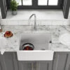 Thomas Denby Belfast 1 Bowl Gloss White Ceramic Kitchen Sink & Regency Copper Waste - 595 X 460mm 2 Thomas Denby Belfast 1 Bowl Gloss White Ceramic Kitchen Sink & Regency Copper Waste - 595 X 460mm -Vado Sale Store thomas denby belfast 600 1 bowl ceramic sink lifestyle 1
