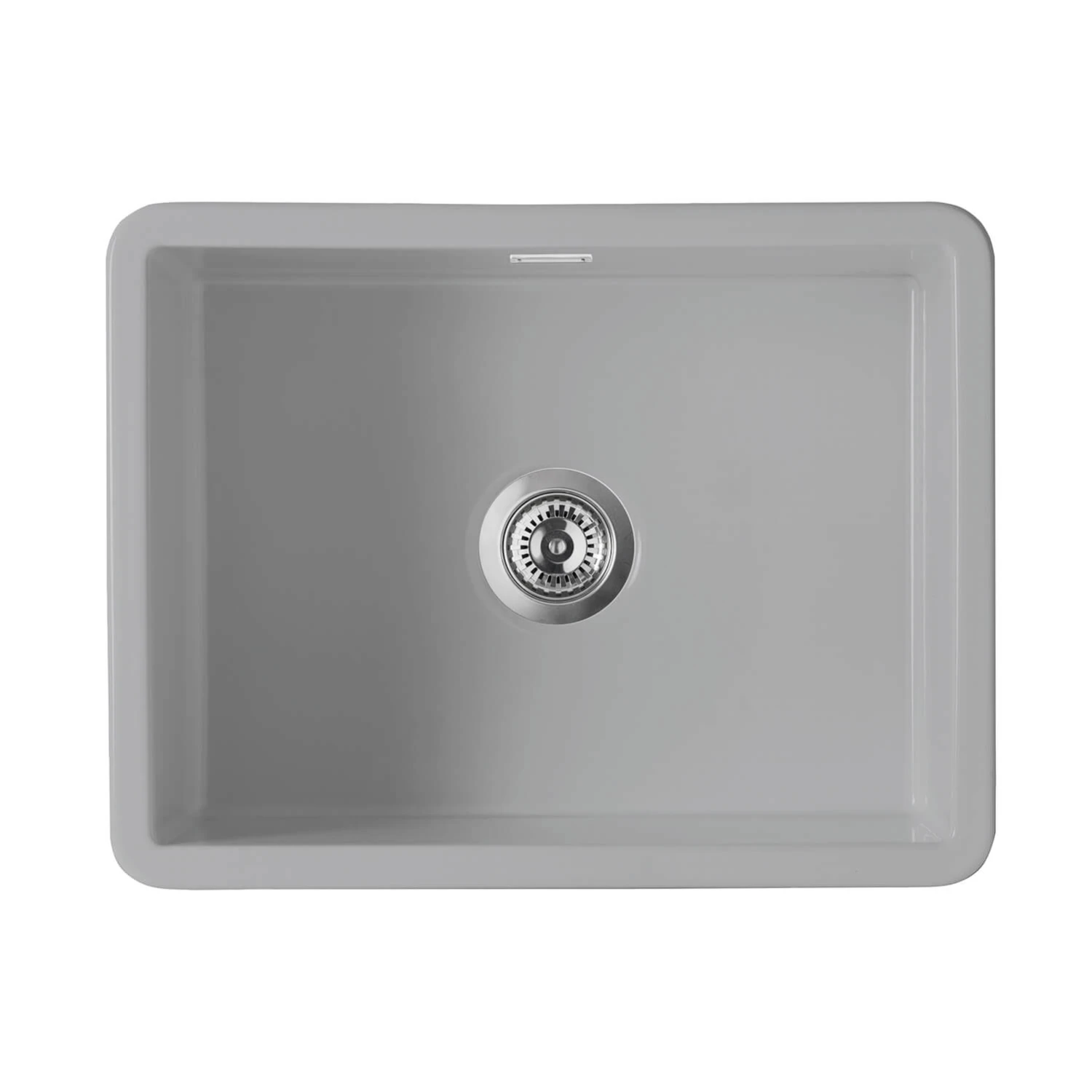 Thomas Denby Metro Large 1 Bowl Inset Or Undermount Matt Sea Mist Ceramic Kitchen Sink - 595 X 460mm 11 Thomas Denby Metro Large 1 Bowl Inset Or Undermount Matt Sea Mist Ceramic Kitchen Sink - 595 X 460mm - Image 9
