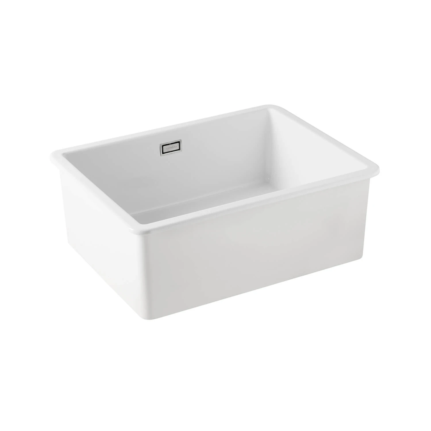 Thomas Denby Metro Large 1 Bowl Inset Or Undermount Matt Sea Mist Ceramic Kitchen Sink - 595 X 460mm 6 Thomas Denby Metro Large 1 Bowl Inset Or Undermount Matt Sea Mist Ceramic Kitchen Sink - 595 X 460mm - Image 4
