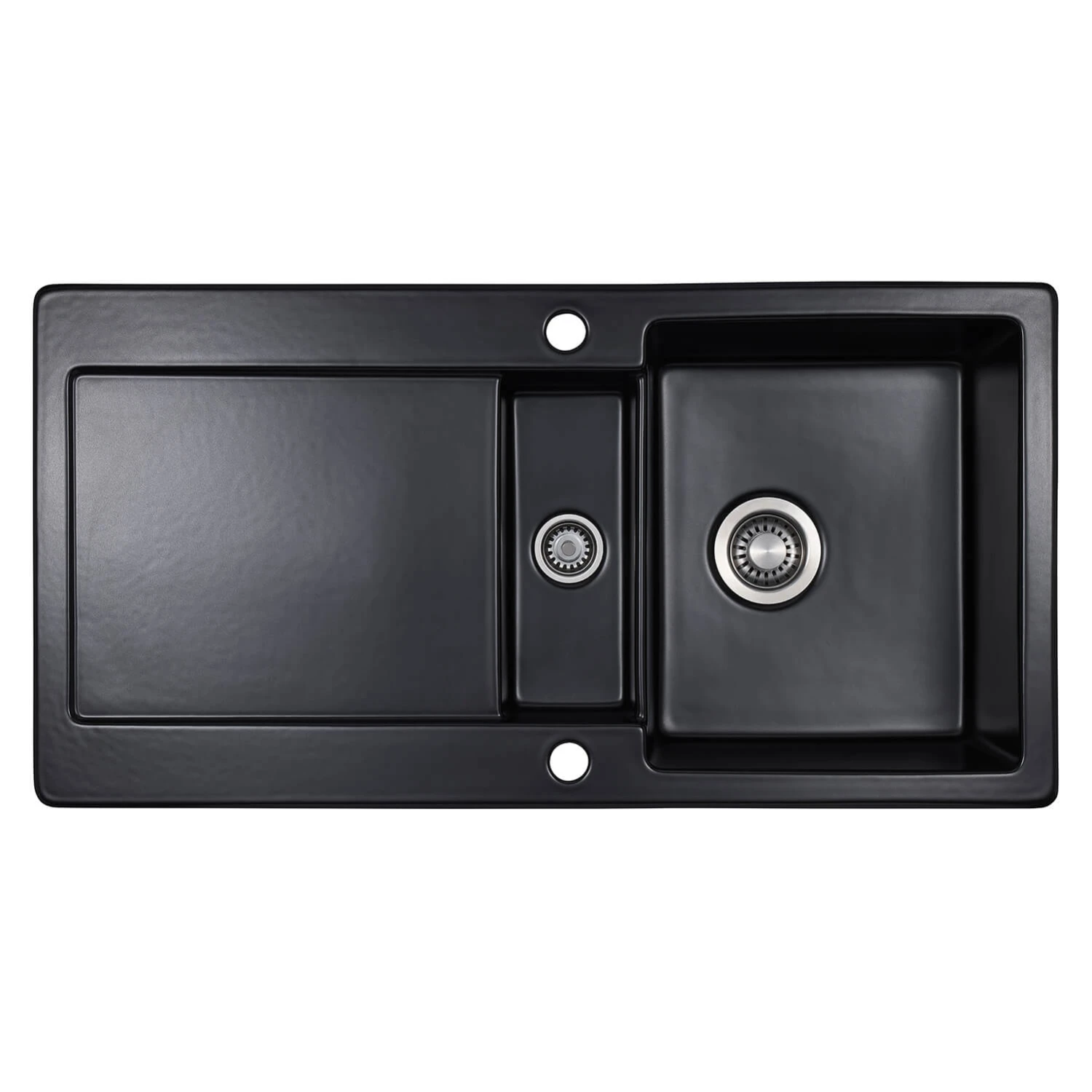 Thomas Denby Melody Pro 1.5 Bowl Gloss White Ceramic Kitchen Sink & Regency Copper Presto Automatic Waste With Reversible Drainer - 1000 X 510mm 8 Thomas Denby Melody Pro 1.5 Bowl Gloss White Ceramic Kitchen Sink & Regency Copper Presto Automatic Waste With Reversible Drainer - 1000 X 510mm - Image 6