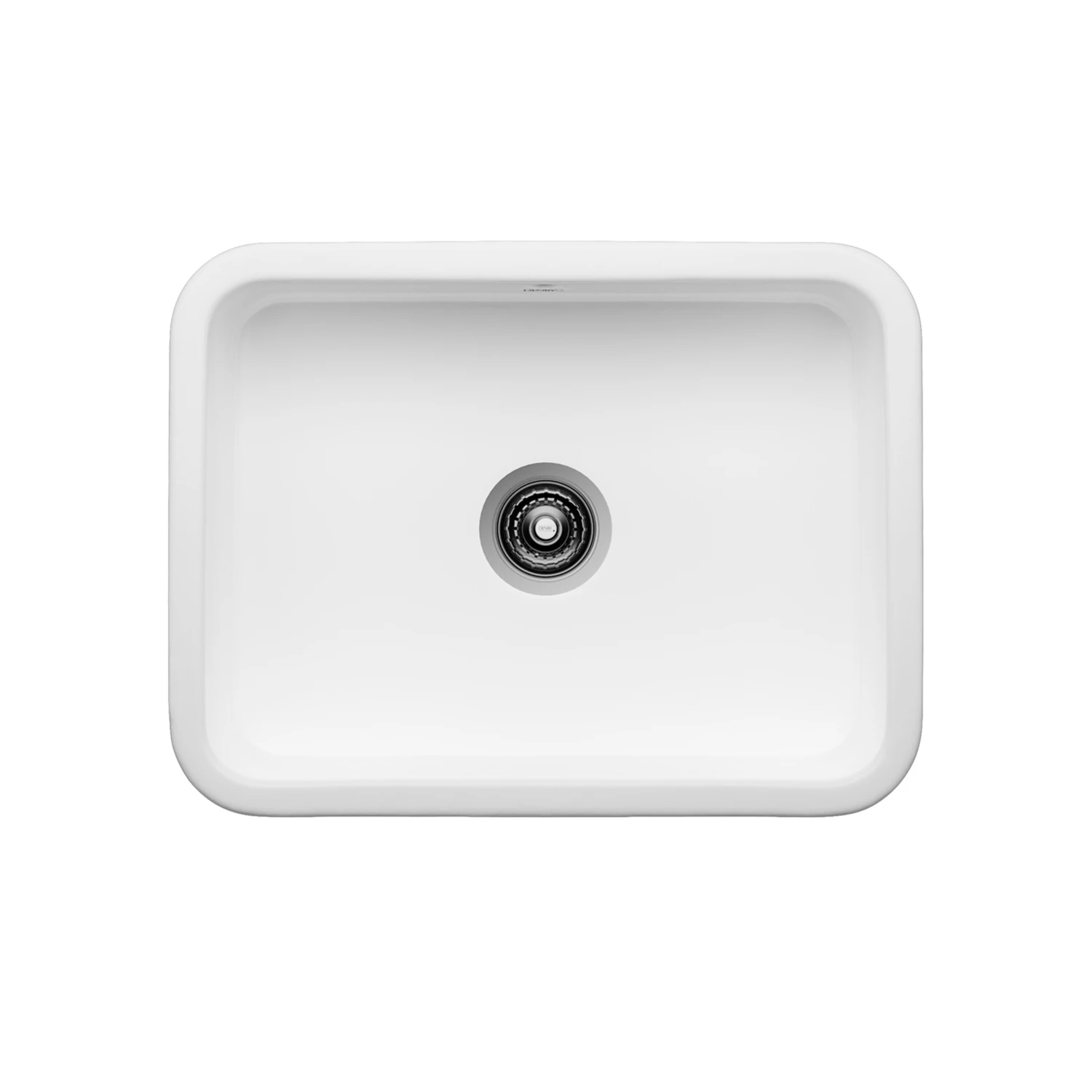Thomas Denby Windsor Belfast 1 Bowl Gloss White Ceramic Kitchen Sink - 595 X 460mm 6 Thomas Denby Windsor Belfast 1 Bowl Gloss White Ceramic Kitchen Sink - 595 X 460mm - Image 4