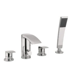 Proflow Tiera Waterfall 4 Hole Bath Shower Mixer