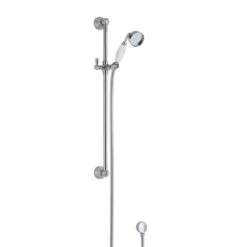 Edith Concealed Shower Valve, 200mm Fixed Shower Head & Slide Rail Kit - 300mm Wall Shower Arm 15 Edith Concealed Shower Valve, 200mm Fixed Shower Head & Slide Rail Kit - 300mm Wall Shower Arm -Vado Sale Store traditional rail with handset cutout
