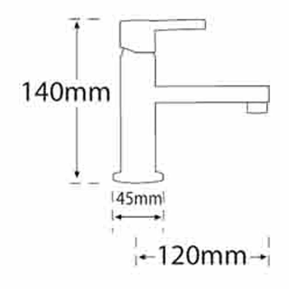 Tre Mercati Slab Mini Mono Basin Mixer 4 Tre Mercati Slab Mini Mono Basin Mixer - Image 2