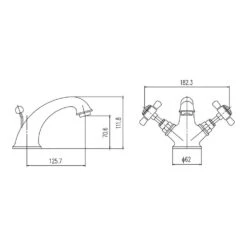 Nuie Luxury Beaumont Mono Basin Mixer With Pop-Up Waste -Vado Sale Store ultra i305x dimensions