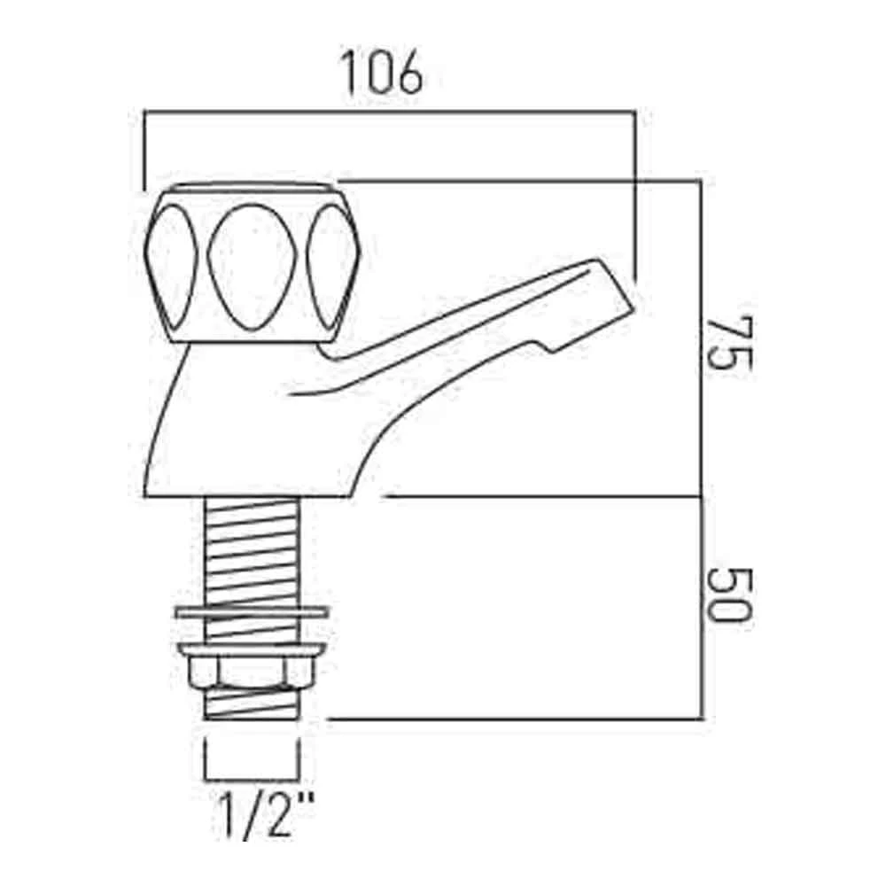 Vado Astra Lever Basin Pillar Taps 4 Vado Astra Lever Basin Pillar Taps - Image 2