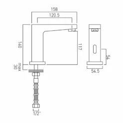 Vado I-tech Life Deck Mounted Infrared Mono Basin Mixer 7 Vado I-tech Life Deck Mounted Infrared Mono Basin Mixer -Vado Sale Store vado i tech life infrared basin tap 100lifcp tech
