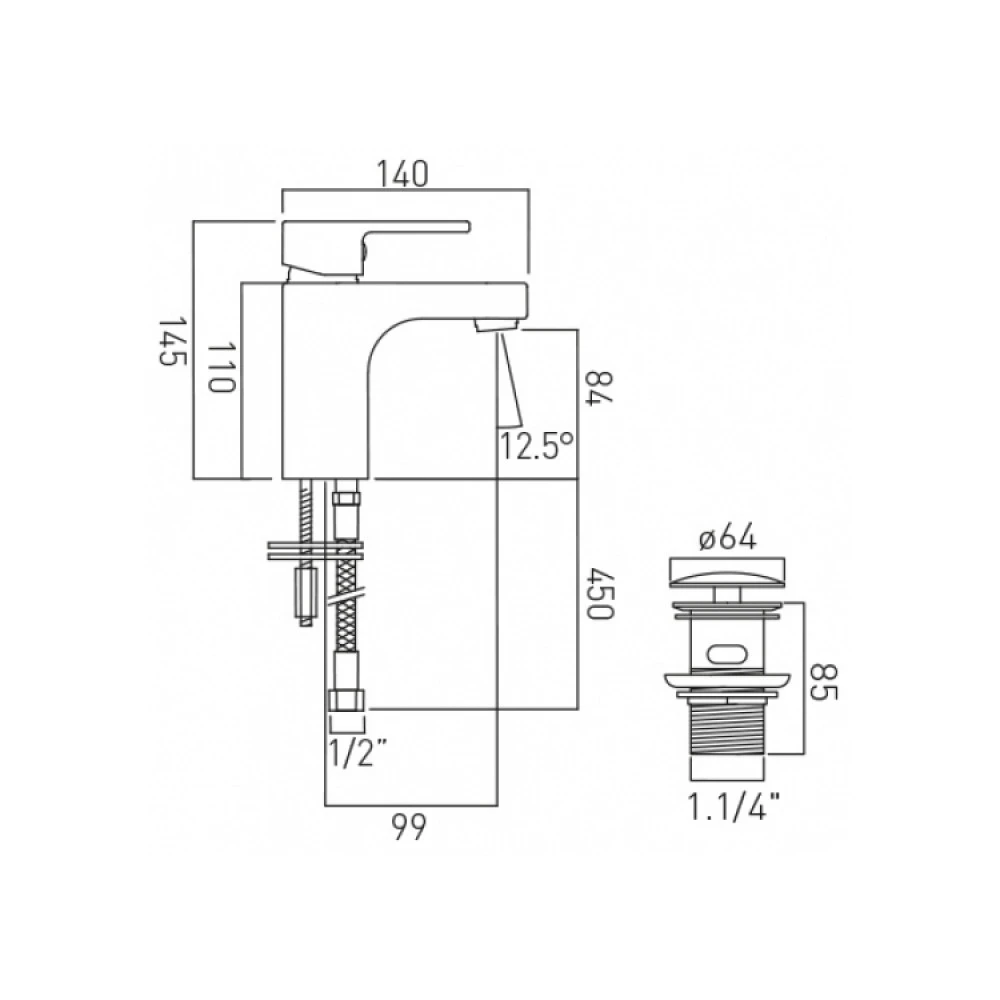 Vado Life Monobloc Basin Mixer 5 Vado Life Monobloc Basin Mixer - Image 3