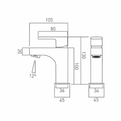 Vado Life Cloakroom Basin Mixer -Vado Sale Store vado life mini monobloc basin mixer tap tech