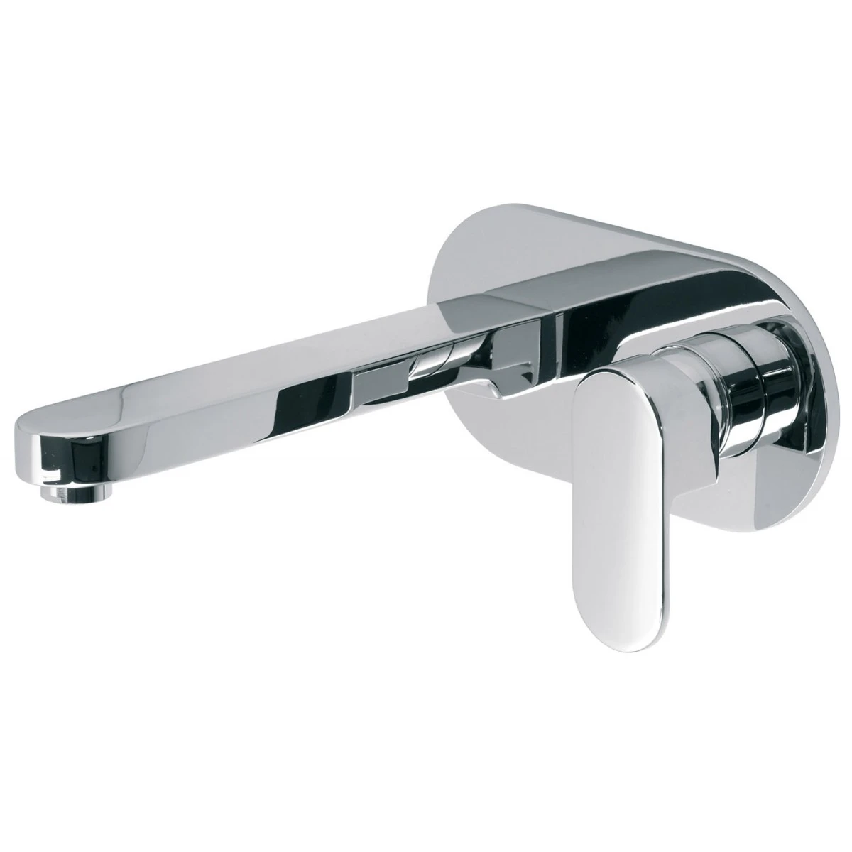 Vado Life Wall Mounted Single Lever Basin Mixer With Backplate 3 Vado Life Wall Mounted Single Lever Basin Mixer With Backplate