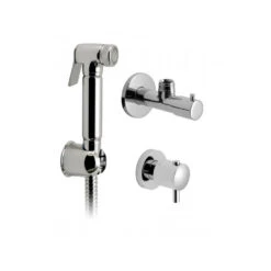 Vado Luxury Brass Shattaf Kit With Hose, Wall Bracket, Concealed Thermostatic Valve & Angle Valve