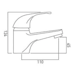 Vado Matrix Single Lever Mono Basin Mixer -Vado Sale Store vado mat 100 sb td