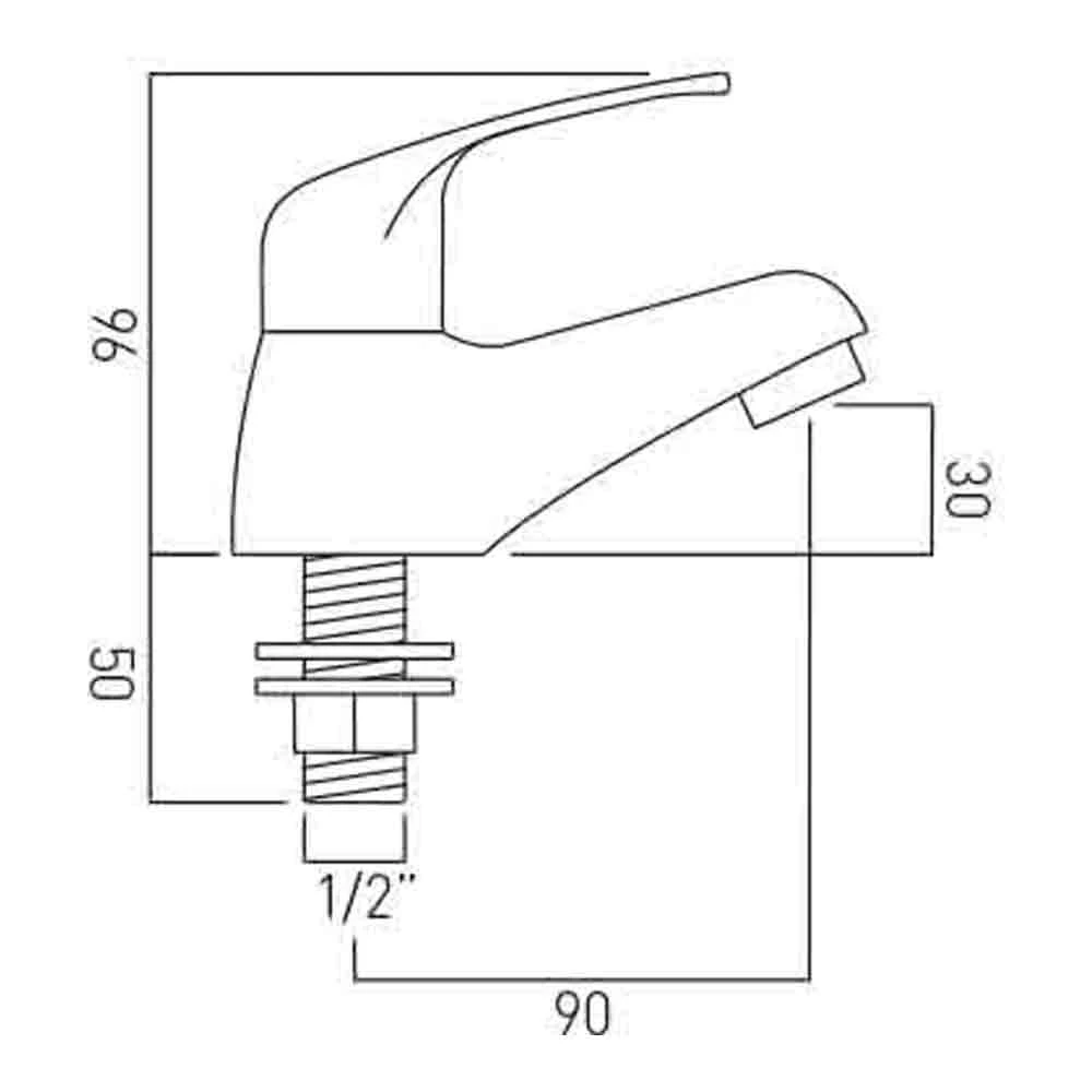 Vado Matrix Basin Pillar Taps 4 Vado Matrix Basin Pillar Taps - Image 2