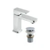 Vado Phase Single Lever Mini Mono Basin Mixer With Universal Clicker Waste