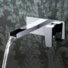 Vado Synergie 2 Hole Wall Mounted Single Lever Basin Mixer -Vado Sale Store vado synergie wall basin mixer waterfall spout
