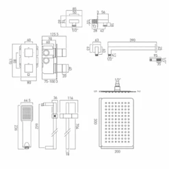 Vado Tablet Notion Vertical Concealed Thermostatic Shower Valve Package 22 9 Vado Tablet Notion Vertical Concealed Thermostatic Shower Valve Package 22 -Vado Sale Store vado tablet notion concealed shower set 1720 tech