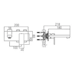 Vado Notion Wall Mounted Single Lever Basin Mixer -Vado Sale Store vado technical specifications not 109s