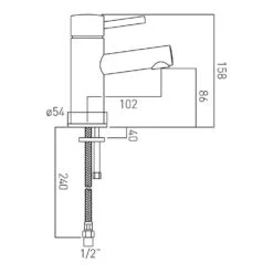 Vado Zoo Single Lever Monobloc Basin Mixer -Vado Sale Store vado technical specifications zoo 100 sb