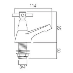 Vado Vecta Bath Pillar Taps 5 Vado Vecta Bath Pillar Taps -Vado Sale Store vado vec 136 td