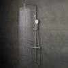 Vado Velo Aquablade Round Thermostatic Shower Valve With Diverter & Rigid Riser Kit