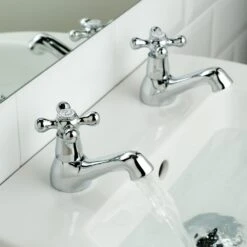 Vado Victoriana Basin Pillar Taps -Vado Sale Store vado victoriana basin pillar taps chrome