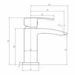 Vellamo City Small Cloakroom Basin Mixer Tap & Waste -Vado Sale Store vellamo city waterfall mini basin tap waste tech