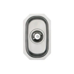 Vellamo Classic 0.5 Bowl Undermount Stainless Steel Kitchen Sink & Waste Kit - 204 X 340mm