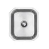 Vellamo Classic Compact 1 Bowl Undermount Stainless Steel Kitchen Sink & Waste Kit - 380 X 440mm -Vado Sale Store vellamo compact 1 bowl sink cutout